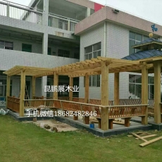 學校涼亭花架